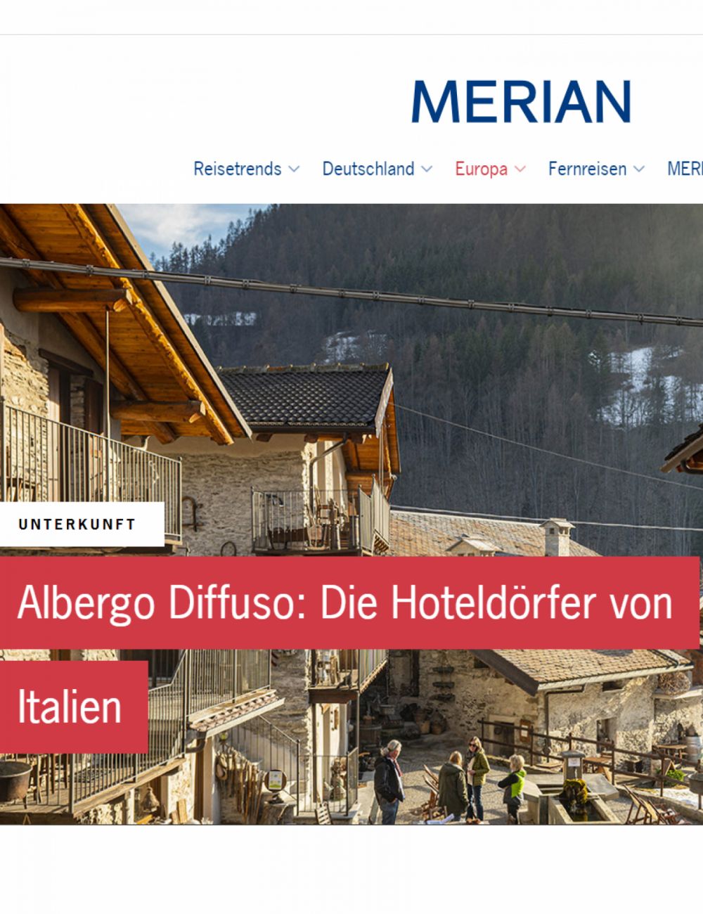 Albergo Diffuso: I villaggi alberghieri d'Italia - Merian - Francoforte